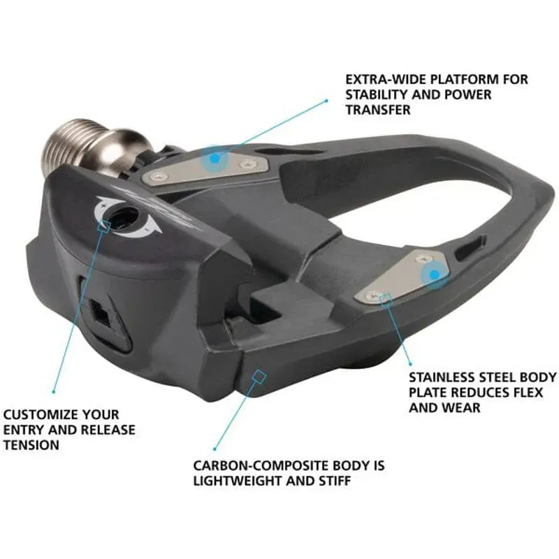 Pedal 105 r7000 Spd- Sl Black 9/16 inches-1